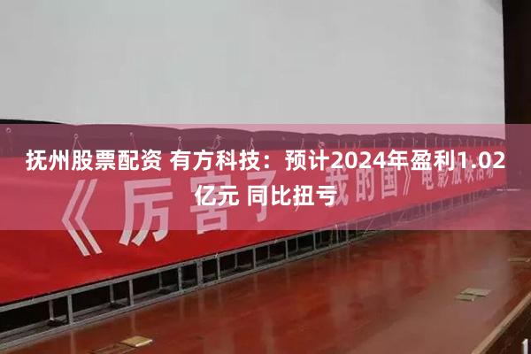 抚州股票配资 有方科技：预计2024年盈利1.02亿元 同比扭亏